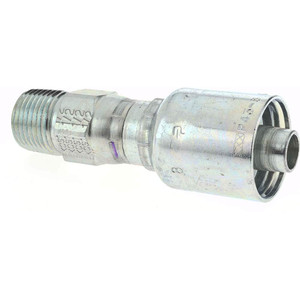 Parker Hannifin 1/2 Thread Hydraulic Hose Fitting -8 Hose Size, 1/2" Hose Diam 11343-8-8 - 49724594