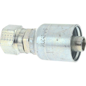 Parker Hannifin 1/2 Thread Hydraulic Hose Fitting -8 Hose Size, 1/2" Hose Diam 1JC43-8-8 - 49727563