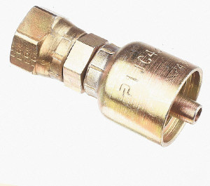 Parker Hannifin 3/4 Thread Hydraulic Hose Fitting -12 Hose Size, 3/4" Hose Diam 1JC43-12-12 - 49727621