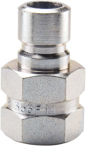 Parker Hannifin 1/4 NPTF Steel Hydraulic Hose Female Pipe Thread Nipple 200 psi, 6 GPM, Series Moldmate PN352F - 56598220