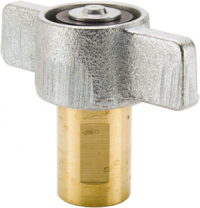 Parker Hannifin 3/4 NPTF Brass Hydraulic Hose Wing Nut Coupler 3,000 psi, 28 GPM 6125-12 - 61747416