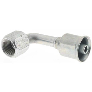 Parker Hannifin 5/8-18 Female SAE Steel Hydraulic Hose Female JIC Swivel & 45° Elbow -5 Hose Size, 5/16" Hose Diam 17926-6-6 - 66435538