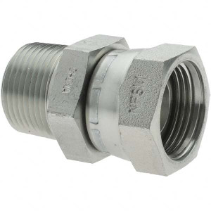 Parker Hannifin 3/4-14 Male NPTF Steel Hydraulic Hose Swivel 4,000 psi, -12 Hose Size, 3/4" Hose Diam KP65427 - 66437013