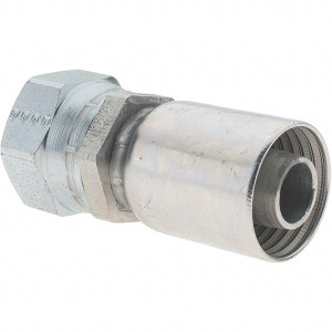 Parker Hannifin 1-5/16-12 Female JIC Steel Hydraulic Hose Female JIC 37° Swivel & Straight Fitting -12 Hose Size, 3/4" Hose Diam PP-00358 - 66456039