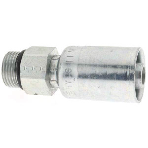 Parker Hannifin 3/4-16 Male ORB Steel Hydraulic Hose Male Rigid Fitting -8 Hose Size, 1/2" Hose Diam PP-00345 - 66456146