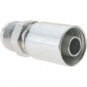 Parker Hannifin 1-1/16-12 Male SAE(JIC) Steel Hydraulic Hose Male SAE 37° JIC Rigid Fitting -10 Hose Size, 5/8" Hose Diam PP-00341 - 66456153