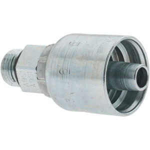 Parker Hannifin 3/8 Thread Hydraulic Hose Fitting -6 Hose Size, 3/8" Hose Diam KP81362 - 66462490