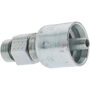 Parker Hannifin 1/2-20 NPT Brass Hydraulic Hose Male Rigid Fitting -4 Hose Size, 1/4" Hose Diam KP81360 - 66462516