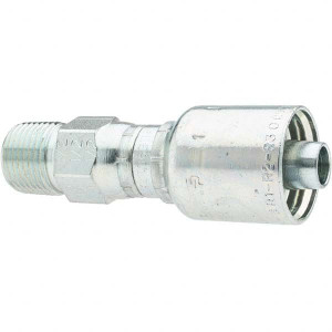 Parker Hannifin 1/2 Male NPTF Steel Hydraulic Hose Male NPTF Pipe Swivel -8 Hose Size, 1/2" Hose Diam KP81356 - 66462557