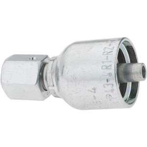 Parker Hannifin Female Metric Steel Hydraulic Hose Swivel -4 Hose Size, 1/4" Hose Diam PP-00285 - 66465774