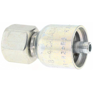 Parker Hannifin Female Metric Steel Hydraulic Hose Swivel -4 Hose Size, 1/4" Hose Diam PP-00269 - 66465881