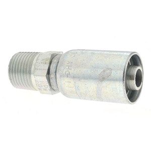 Parker Hannifin 1/2-14 Thread Steel Hydraulic Hose MPT Fitting -8 Hose Size, 1/2" Hose Diam PP-00091 - 70906722