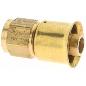 Parker Hannifin 3/4-16 Female SAE Brass Hydraulic Hose Female SAE 45° JIC Swivel & Straight Fitting -8 Hose Size, 1/2" Hose Diam BDPP-00007 - 70907555
