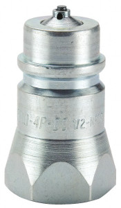 Parker Hannifin 1/2 NPTF Steel Hydraulic Hose Female Pipe Thread Nipple & Connect Under Pressure Fitting 3,000 psi 8010-4P-DC - 71899058