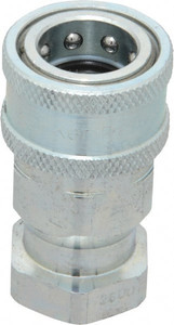 Parker Hannifin 3/8 NPTF Steel Hydraulic Hose Female Pipe Thread Coupler 4,000 psi 6601-6-6 - 71899132
