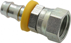 Parker Hannifin 11/16-16 SAE Steel Hydraulic Hose Female Seal-Lok Swivel Short -6 Hose Size 3JC82-6-6 - 74573015