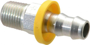 Parker Hannifin 1/4-18 Thread Hydraulic Hose Fitting -6 Hose Size, 3/8" Hose Diam 30182-4-6 - 80051477