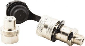 Value Collection 3/8 NPTF Nickel Plated Steel Hydraulic Hose Regular-Flow Coupler Set 10,000 psi, 4 GPM PS-MH-HPC1-087 - 42338004