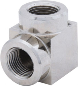 Value Collection 3/8 Female NPTF Nickel Plated Steel Hydraulic Hose Female Elbow 10,000 psi, 6 GPM PS-MH-HPC1-095 - 42338038