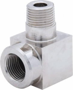 Value Collection 3/8 Male NPTF x Female NPTF Nickel Plated Steel Hydraulic Hose Street Elbow 10,000 psi, 6 GPM PS-MH-HPC1-092 - 42338061