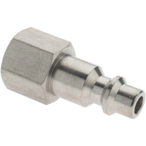 Parker Hannifin 1/4-18 NPTF Industrial Pneumatic Hose Nipple Stainless Steel, 1/4" Body Diam BD-SH3C-1 - 45654704