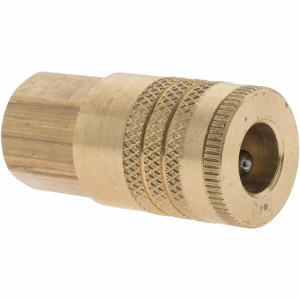 Parker Hannifin 1/4-18 Female NPTF ARO Pneumatic Hose Coupler Brass, 1/4" Body Diam B53-787 - 61484838