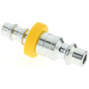 Parker Hannifin Push-Lok Hose Barb Industrial Pneumatic Hose Connector Steel, 1/4" Body Diam, 1/4" Hose ID H8CP-787 - 61495271