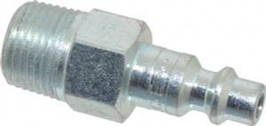 Parker Hannifin 3/8-18 Male NPT Industrial Pneumatic Hose Connector Steel, 1/4" Body Diam H2C-E - 84930197