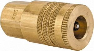 Parker Hannifin 1/4-18 Female NPTF ARO Pneumatic Hose Coupler Brass, 1/4" Body Diam B53 - 84931369