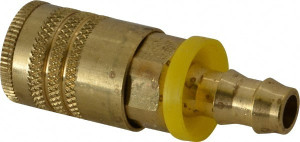Parker Hannifin Push-Lok Hose Barb ARO Pneumatic Hose Coupler Brass, 1/4" Body Diam, 3/8" Hose ID B50-5BP - 84931419