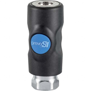 Prevost 1/4 Female NPT Industrial Pneumatic Hose Safety Coupler Composite, 1/4" Body Diam ISI 061201 - 01433184