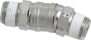 Value Collection 3/8 x 3/8 Male NPT Pneumatic Hose Swivel Fitting Steel, Nickel Plated NFAN3M-N3M - 01856301