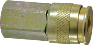 Value Collection 1/4 Female NPT Universal Pneumatic Hose Coupler Steel Zinc-Plated, 1/4" Body Diam 2348082531JP - 74256041