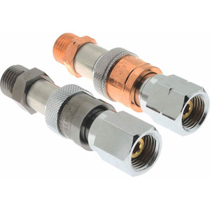 Value Collection 9/16" Thread, RH Oxygen & LH Fuel Pair Hose to Hose Quick Connector 3/8" ID, 9/16 NPTF QC-RHPR - 53433231