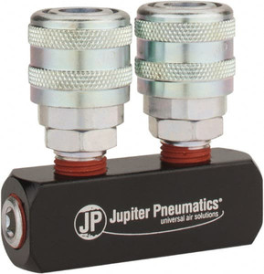 Value Collection 1/4" Inlet, 1/4" Outlet Manifold 2.56" Long x 3/4" Wide 1 Inlet Port, 2 Outlet Ports 2621222540JP - 36074607