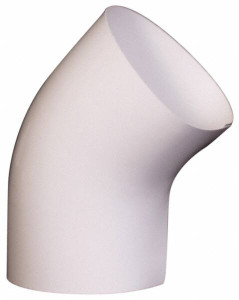 Made in USA PVC 45° Elbow Pipe Insulation Fitting #5-45 - 37031812