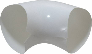 Made in USA PVC 90° Elbow Pipe Insulation Fitting #8-90 - 37031614