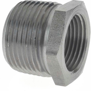 Made in USA Size 1 x 3/4", Class 150, Steel Black Pipe Hex Bushing 150 psi, Threaded End Connection 1XE.BSB - 36989556