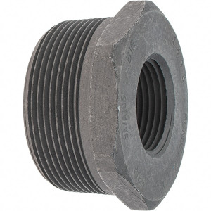 Made in USA Size 2 x 1", Class 3,000, Forged Carbon Steel Black Pipe Hex Bushing 3,000 psi, Threaded End Connection 0361333305 - 04684395