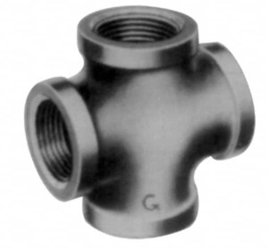 Made in USA Size 1/4", Class 3,000, Forged Carbon Steel Black Pipe Cross 3,000 psi, Threaded End Connection 0361129208 - 01212661