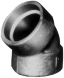 Made in USA Size 2", Class 3,000, Forged Carbon Steel Black Pipe 45° Elbow 925 psi, Socket Weld End Connection 0362014003 - 36986370