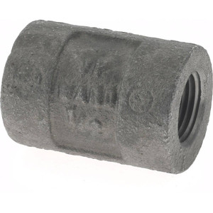 Value Collection Size 1/2", Class 300, Malleable Iron Black Pipe Coupling 300 psi, Threaded End Connection B220 15 300# - 36997153