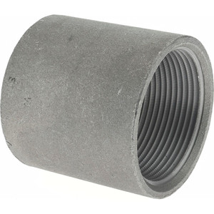Value Collection Size 1-1/2", Class 150, Malleable Iron Black Pipe Coupling 150 psi, Threaded End Connection 410S14 - 36995033