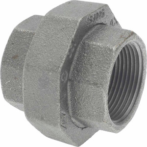 Value Collection Size 1-1/4", Class 150, Malleable Iron Black Pipe Union 150 psi, Threaded End Connection MSC-62149737 - 62149737