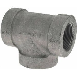 Value Collection Size 1-1/4", Class 300, Malleable Iron Black Pipe Tee 300 psi, Threaded End Connection B130 32 300# - 36997104