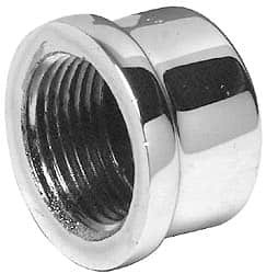 Merit Brass 3/4" Red Brass/Chrome Pipe End Cap FNPT Ends, Class 125 C116-12 - 02208213