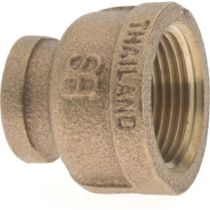 Merit Brass 1 x 1/2" Brass Pipe Reducing Coupling FNPT x FNPT Ends, Class 125 X112-1608 - 02204238