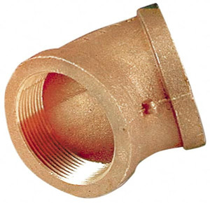 Merit Brass 1" FNPT x FNPT 45° Elbow 125 psi, Brass XNL102-16 - 68610716