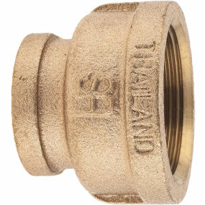 Merit Brass 1-1/2 x 1" Brass Pipe Reducing Coupling FBSPT x FBSPT Ends, Class 125 XB112-2416 - 60285582
