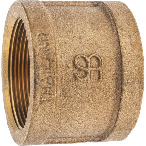 Merit Brass 2" Brass Pipe Coupling FNPT x FNPT Ends, Class 125 X111-32 - 02202810 Merit Brass 2" Brass Pipe Coupling FNPT x FNPT Ends, Class 125 X111-32 - 02202810